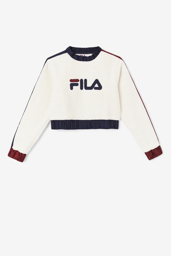 Fila Naisten Collegepaita Tabitha Crewneck Valkoinen - VALB-67539